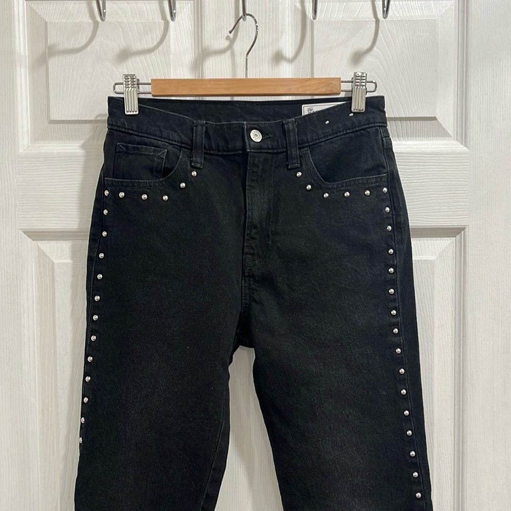 GAP 90s High Rise Black Studded Jeans - Picture 7 of 15
